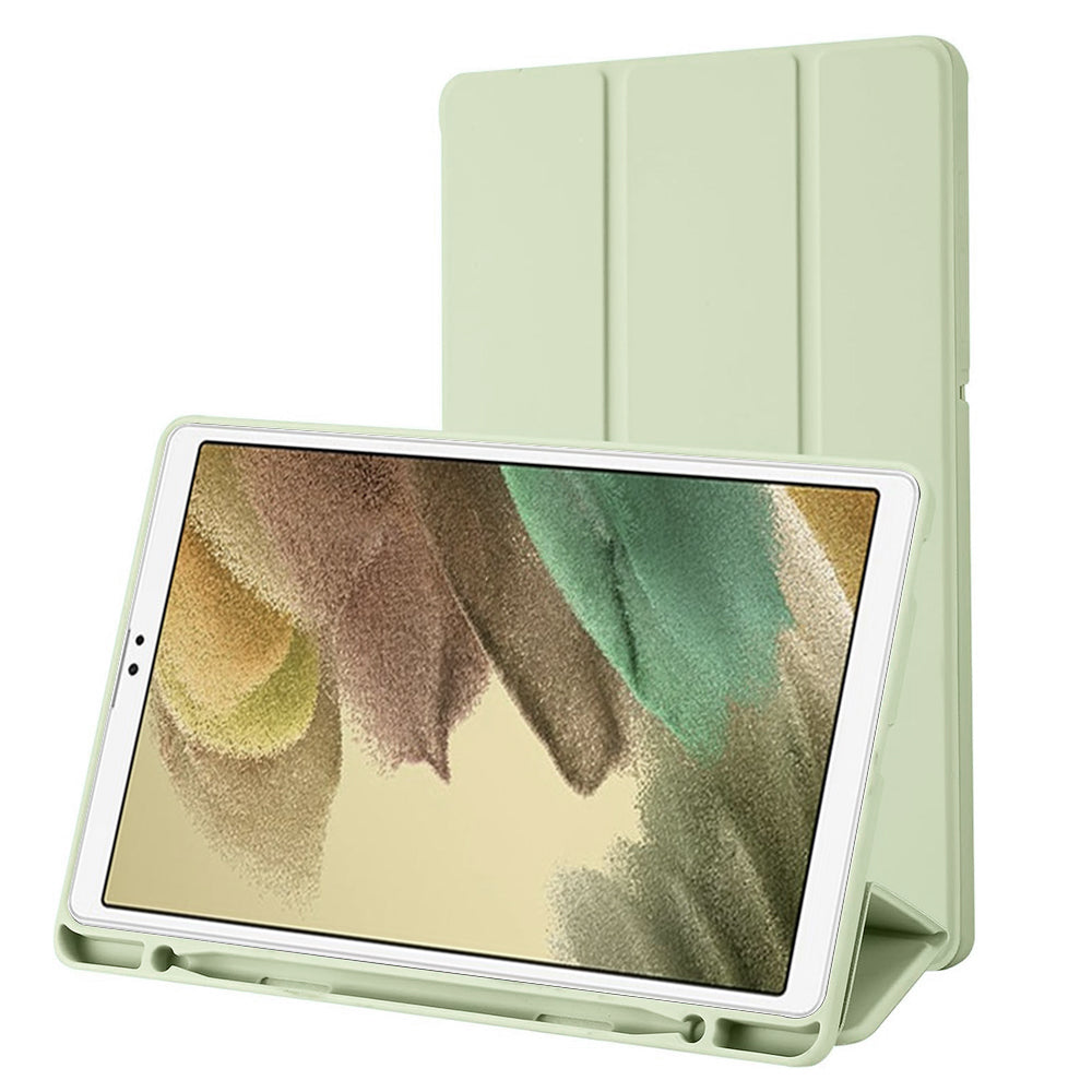 Husa de protectie pentru tableta Techsuit Flex Trifold compatibila cu Samsung Galaxy Tab A7 Lite, verde deschis, TPU
