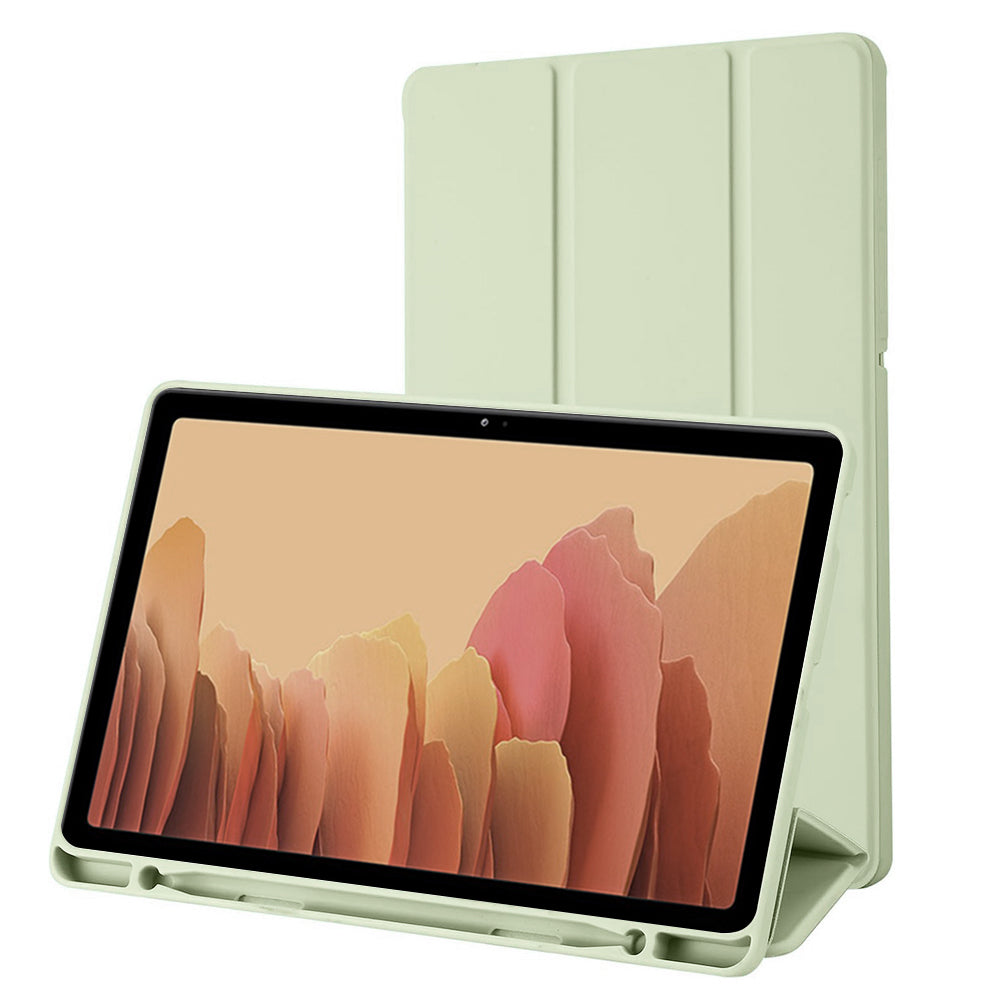 Husa de protectie pentru tableta Techsuit Flex Trifold compatibila cu Samsung Galaxy Tab A7 10.4 2020 T500, verde deschis, TPU