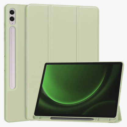 Husa de protectie pentru tableta Techsuit Flex Trifold compatibila cu Samsung Galaxy Tab S9 FE Plus, verde deschis, TPU