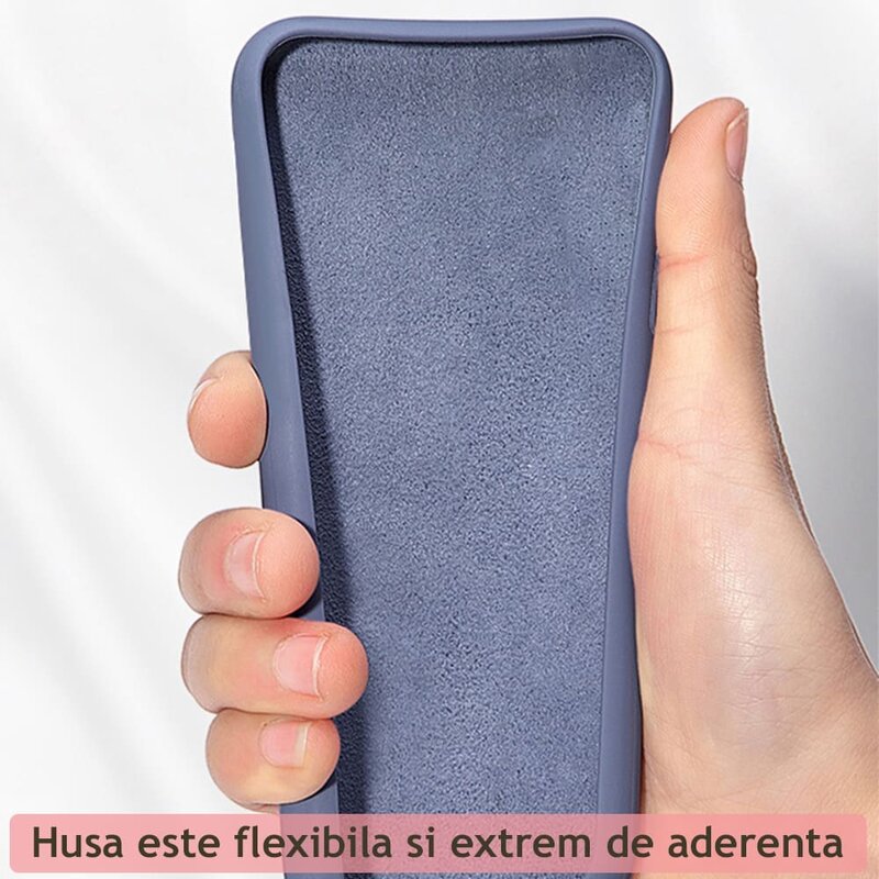 Husa de protectie Techsuit Soft Edge Silicone compatibila cu Apple iPhone 13 Pro Max, acoperire spate, visiniu