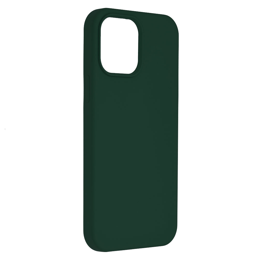Husa de protectie Techsuit Soft Edge Silicone compatibila cu Apple iPhone 13 Pro Max, acoperire spate, verde inchis