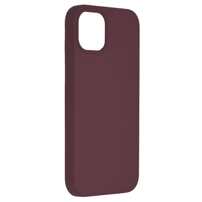 Husa de protectie Techsuit Soft Edge Silicone compatibila cu Apple iPhone 13, acoperire spate, visiniu