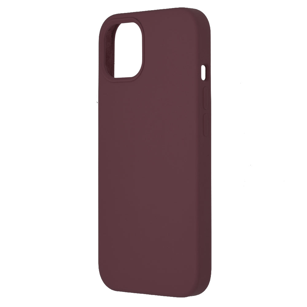 Husa de protectie Techsuit Soft Edge Silicone compatibila cu Apple iPhone 13, acoperire spate, visiniu