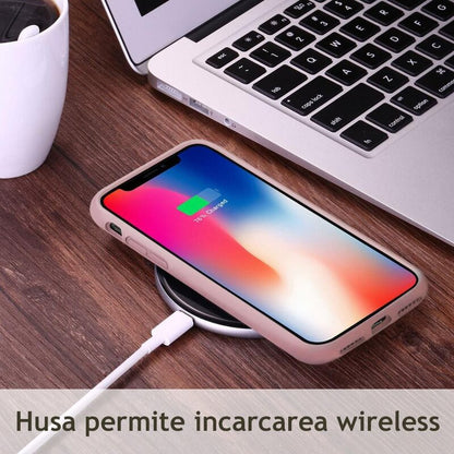 Husa de protectie Techsuit Soft Edge Silicone compatibila cu Apple iPhone 13, acoperire spate, visiniu