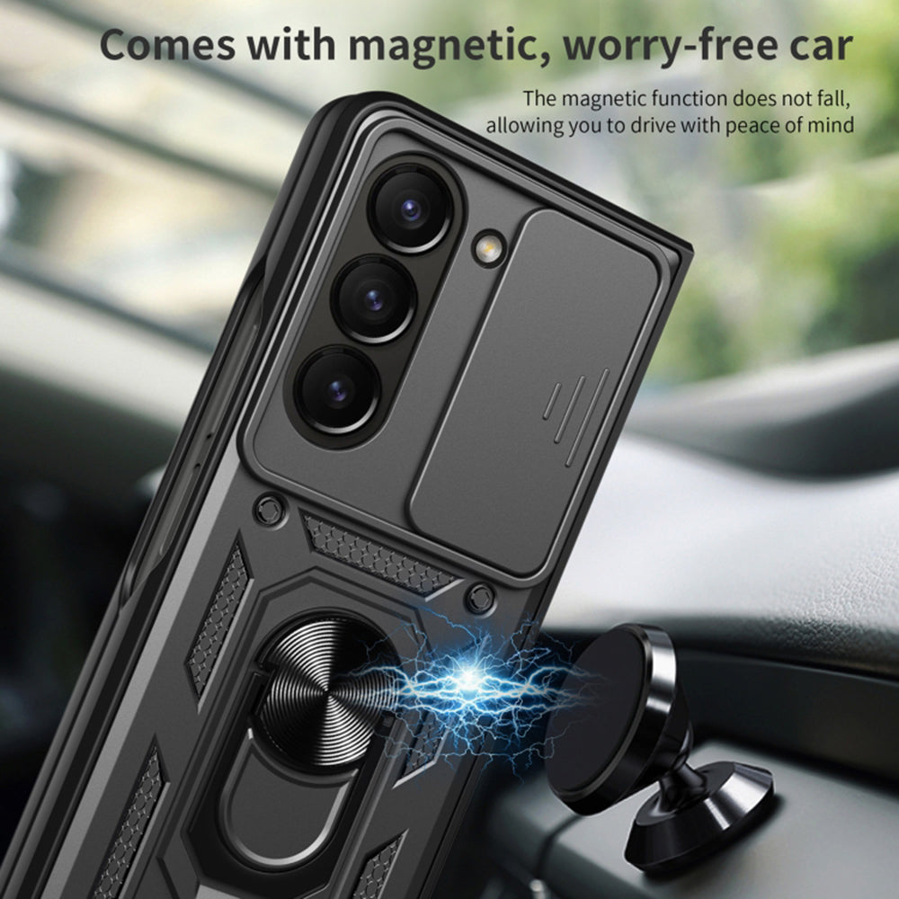 Husa de protectie Techsuit CamShield Series compatibila cu Samsung Galaxy Z Fold6, acoperire spate, albastru