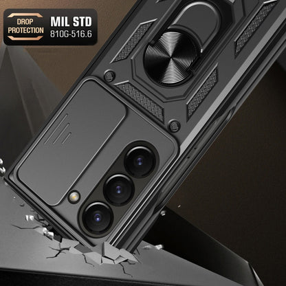 Husa de protectie Techsuit CamShield Series compatibila cu Samsung Galaxy Z Fold6, acoperire spate, albastru