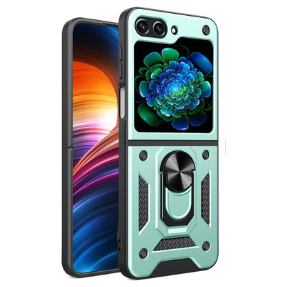 Husa de protectie Techsuit CamShield Series compatibila cu Samsung Galaxy Z Flip6, acoperire spate, verde