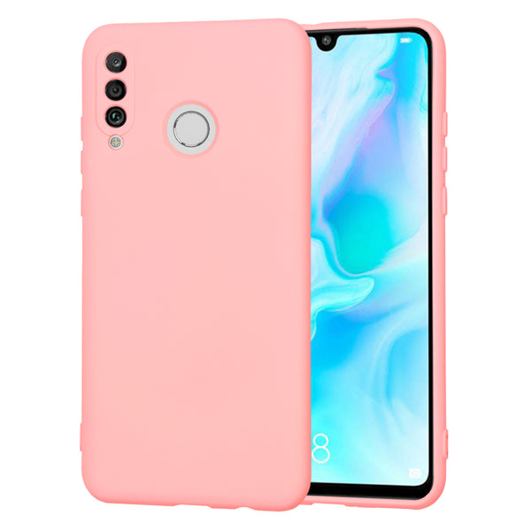 Husa de protectie Techsuit SoftFlex compatibila cu Huawei P30 Lite New Edition, acoperire spate, roz deschis