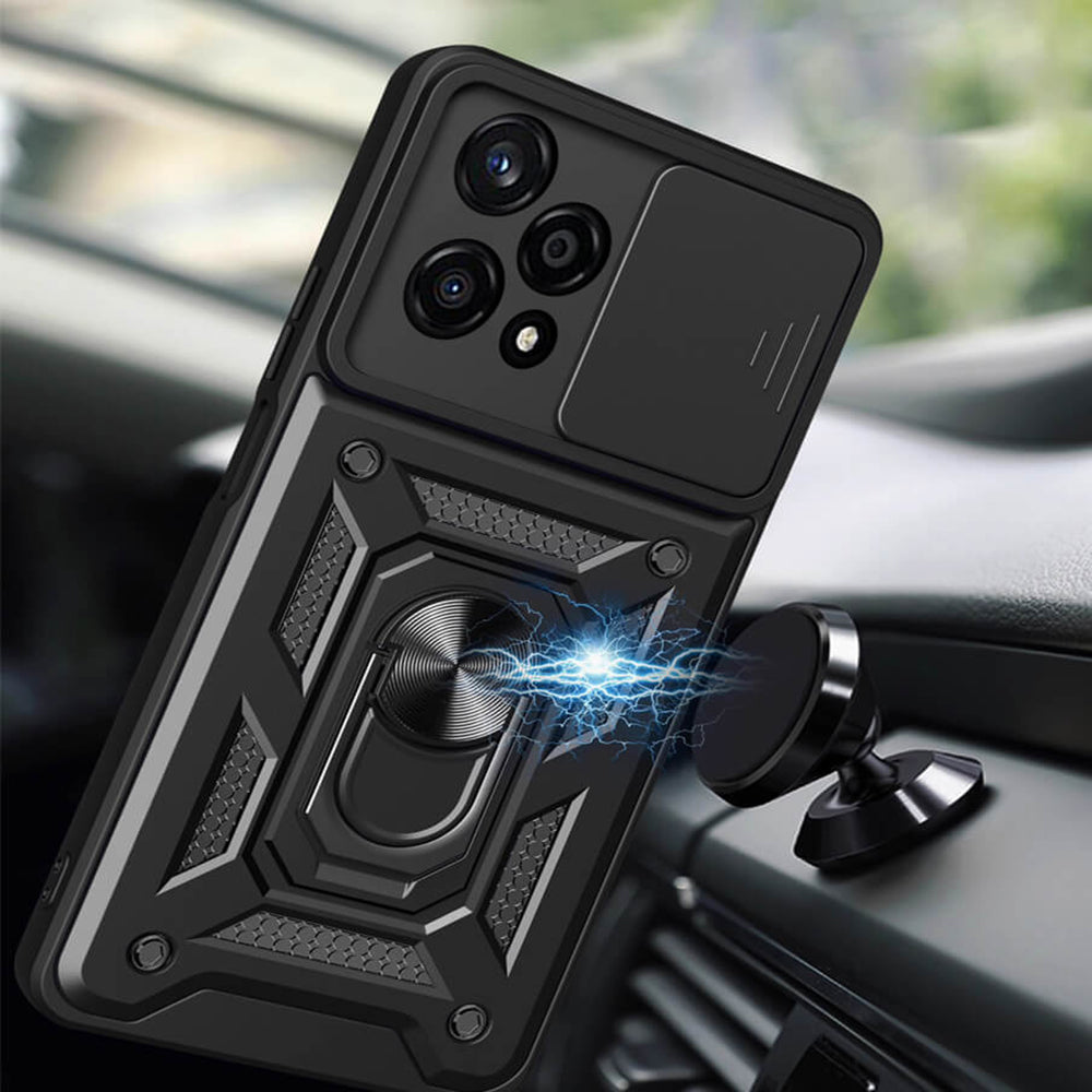 Husa de protectie Techsuit CamShield Series compatibila cu Honor 200 Lite, acoperire spate, verde