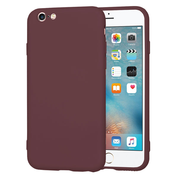 Husa de protectie Techsuit SoftFlex compatibila cu Apple iPhone 6, acoperire spate, visiniu