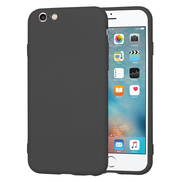 Husa de protectie Techsuit SoftFlex compatibila cu Apple iPhone 6, acoperire spate, negru