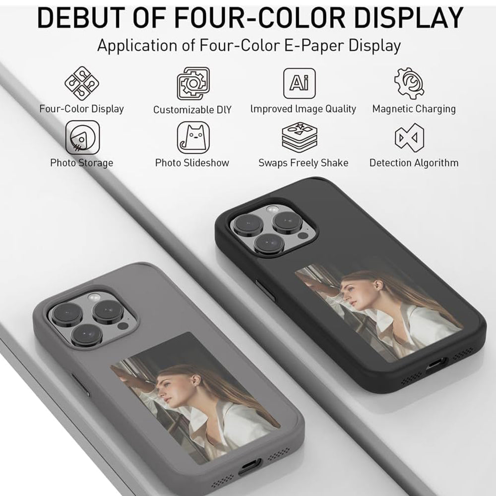 Husa de protectie Techsuit SmartScreen NFC compatibila cu Apple iPhone 15 Pro Max , acoperire spate, negru