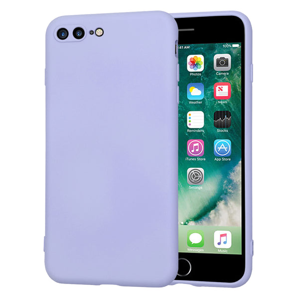 Husa de protectie Techsuit SoftFlex compatibila cu Apple iPhone 7 Plus, acoperire spate, violet