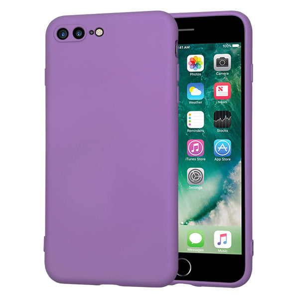 Husa de protectie Techsuit SoftFlex compatibila cu Apple iPhone 7 Plus, acoperire spate, mov