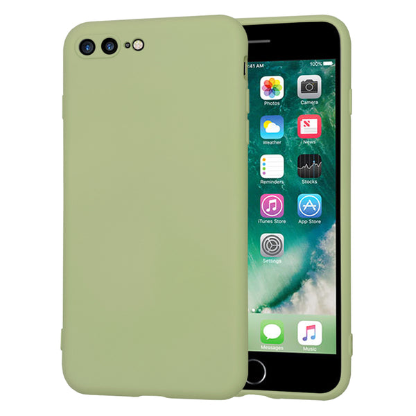 Husa de protectie Techsuit SoftFlex compatibila cu Apple iPhone 7 Plus, acoperire spate, verde kaki