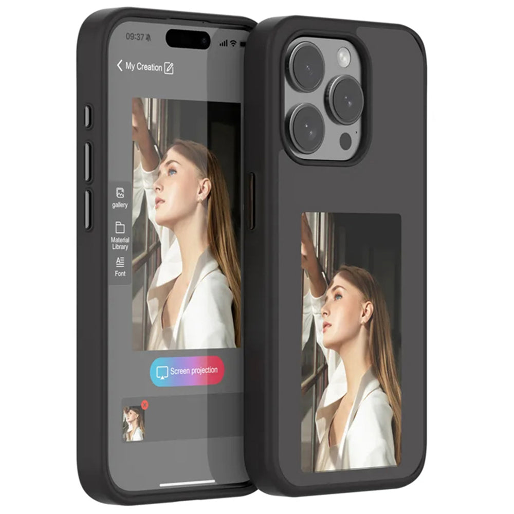 Husa de protectie Techsuit SmartScreen NFC compatibila cu Apple iPhone 15 Pro Max , acoperire spate, negru