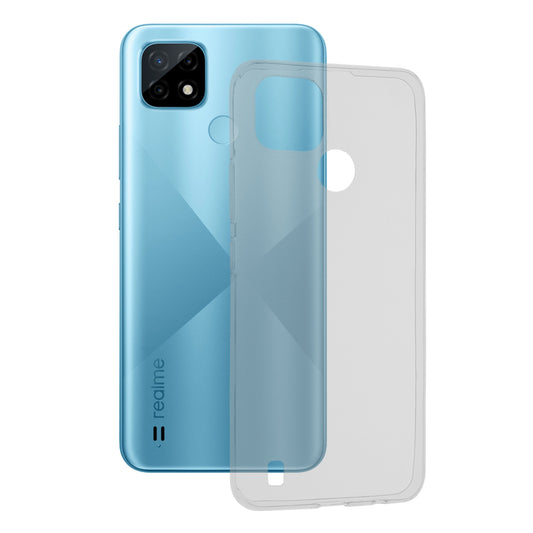 Husa de protectie Techsuit Clear Silicone compatibila cu Realme C21, acoperire spate, transparent