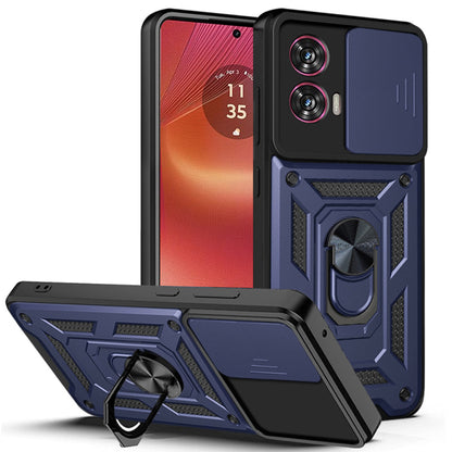 Husa de protectie Techsuit CamShield Series compatibila cu Motorola Edge 50 Fusion, acoperire spate, albastru