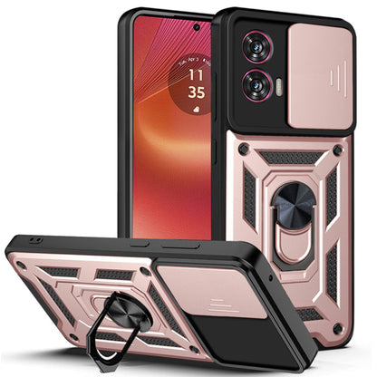 Husa de protectie Techsuit CamShield Series compatibila cu Motorola Edge 50 Fusion, acoperire spate, rose gold