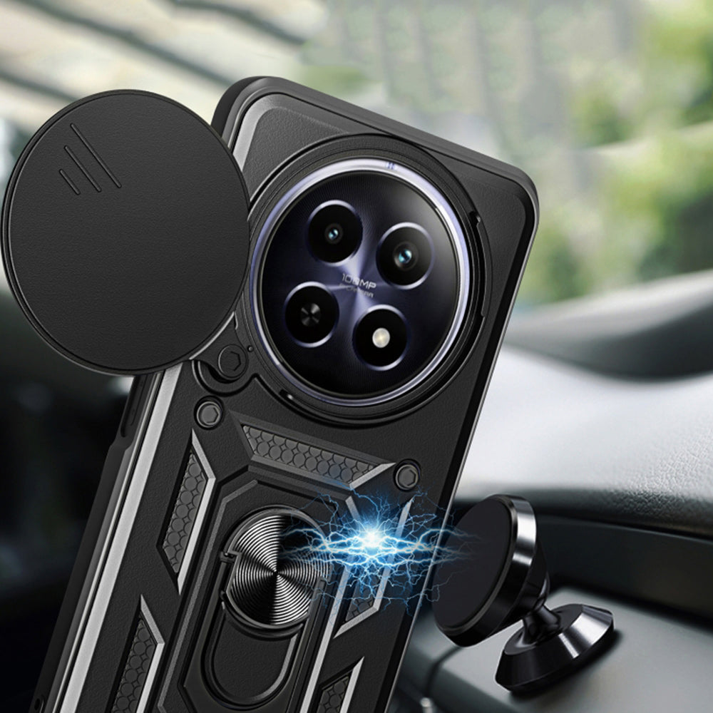Husa de protectie Techsuit CamShield Series compatibila cu Realme 12, acoperire spate, albastru