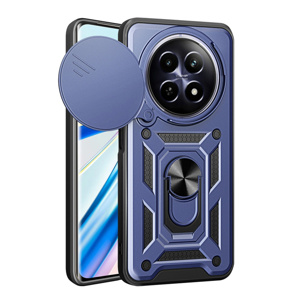 Husa de protectie Techsuit CamShield Series compatibila cu Realme 12, acoperire spate, albastru