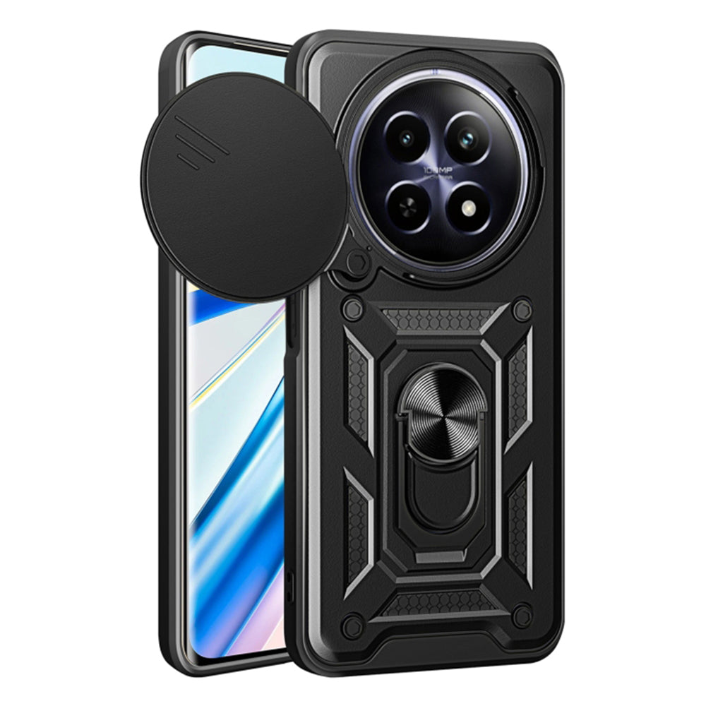 Husa de protectie Techsuit CamShield Series compatibila cu Realme 12, acoperire spate, negru