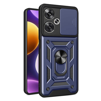 Husa de protectie Techsuit CamShield Series compatibila cu Xiaomi Poco F6, acoperire spate, albastru