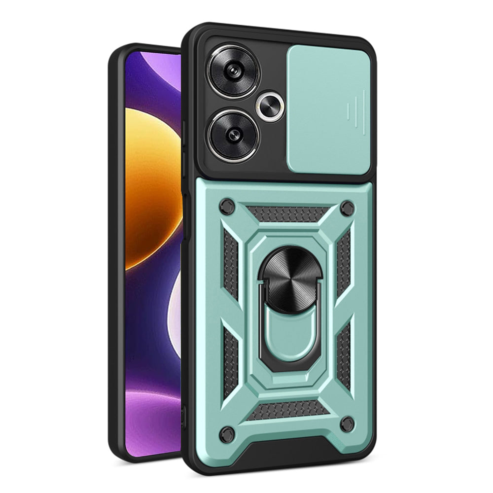 Husa de protectie Techsuit CamShield Series compatibila cu Xiaomi Poco F6, acoperire spate, verde