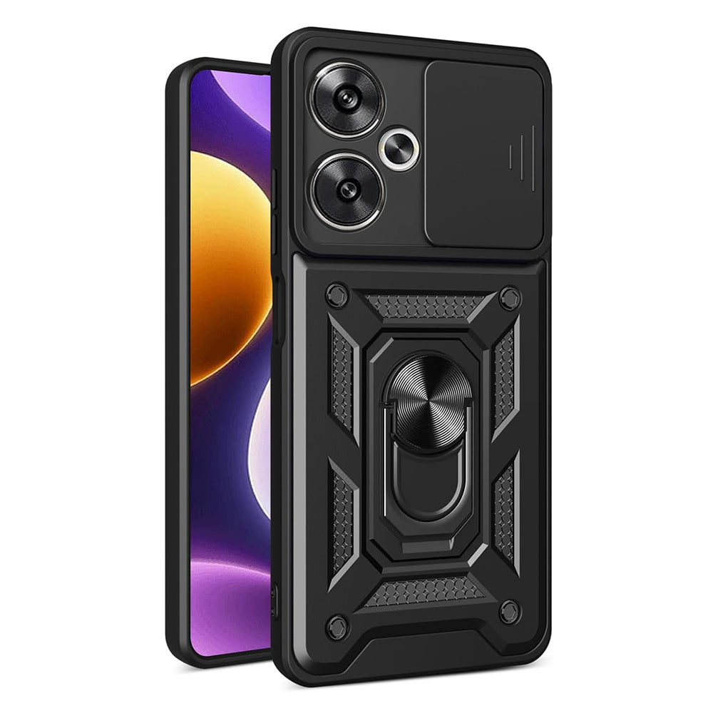 Husa de protectie Techsuit CamShield Series compatibila cu Xiaomi Poco F6, acoperire spate, negru
