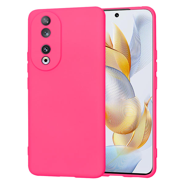 Husa de protectie Techsuit SoftFlex compatibila cu Honor 90, acoperire spate, roz neon