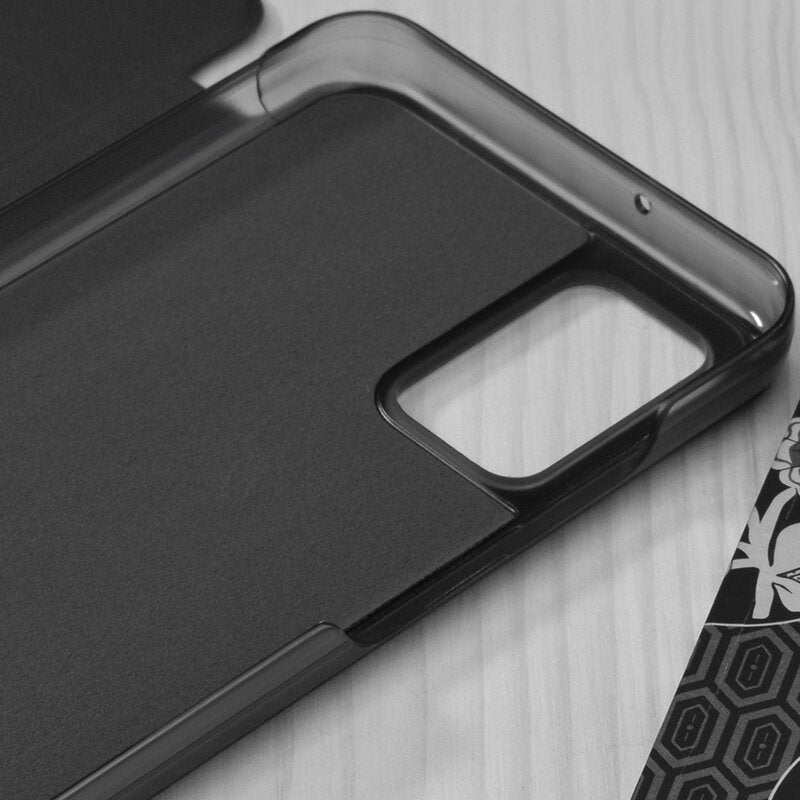 Husa de protectie Techsuit eFold Series compatibila cu Samsung Galaxy A03s, acoperire spate, negru