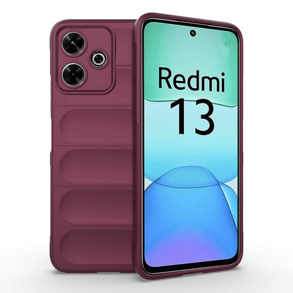 Husa de protectie Techsuit Magic Shield compatibila cu Xiaomi Redmi 13, acoperire spate, visiniu