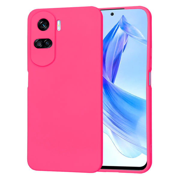 Husa de protectie Techsuit SoftFlex compatibila cu Honor 90 Lite, acoperire spate, roz neon