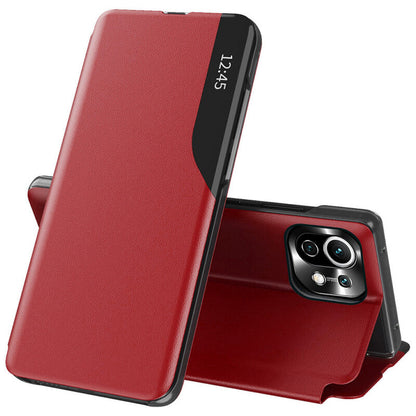 Husa de protectie Techsuit eFold Series compatibila cu Xiaomi Mi 11 Lite 4G, acoperire spate, rosu