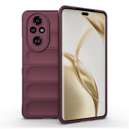 Husa de protectie Techsuit Magic Shield compatibila cu Honor 200 Pro, acoperire spate, visiniu