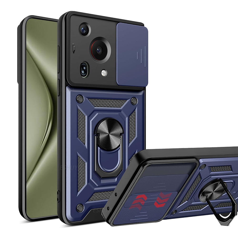 Husa de protectie Techsuit CamShield Series compatibila cu Huawei Pura 70 Ultra, acoperire spate, albastru