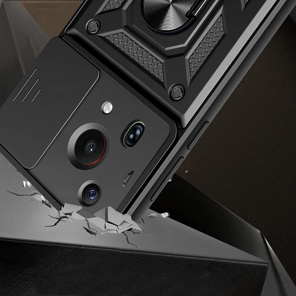 Husa de protectie Techsuit CamShield Series compatibila cu Huawei Pura 70, acoperire spate, albastru