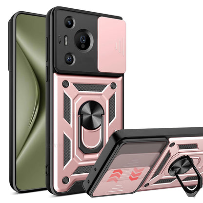 Husa de protectie Techsuit CamShield Series compatibila cu Huawei Pura 70 Pro, acoperire spate, rose gold