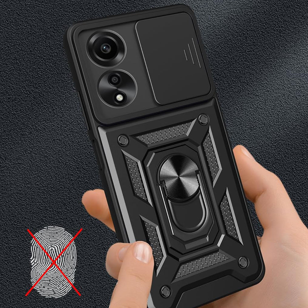 Husa de protectie Techsuit CamShield Series compatibila cu Oppo A60, acoperire spate, albastru