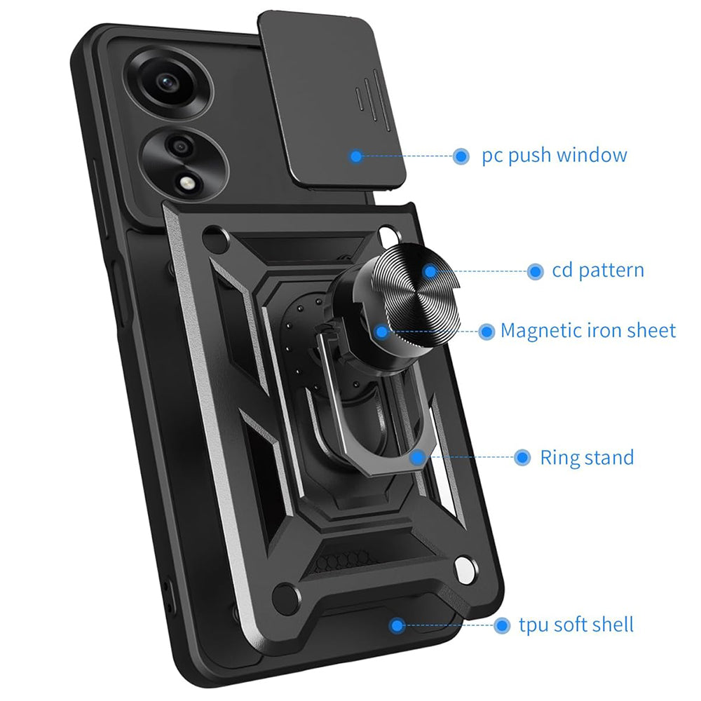 Husa de protectie Techsuit CamShield Series compatibila cu Oppo A60, acoperire spate, verde