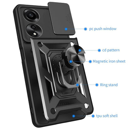 Husa de protectie Techsuit CamShield Series compatibila cu Oppo A60, acoperire spate, verde