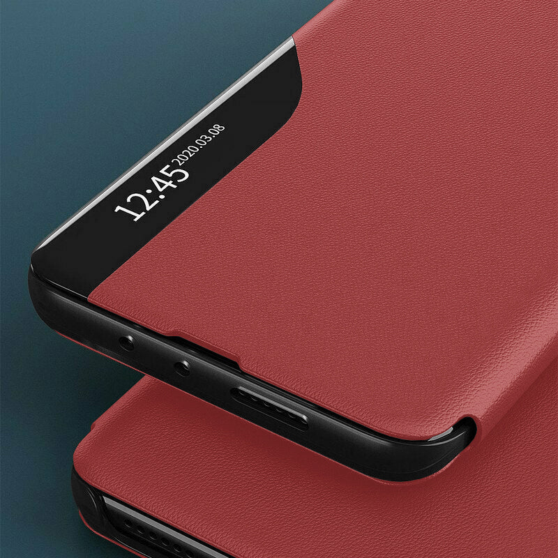 Husa de protectie Techsuit eFold Series compatibila cu Samsung Galaxy A33 5G, acoperire spate, rosu