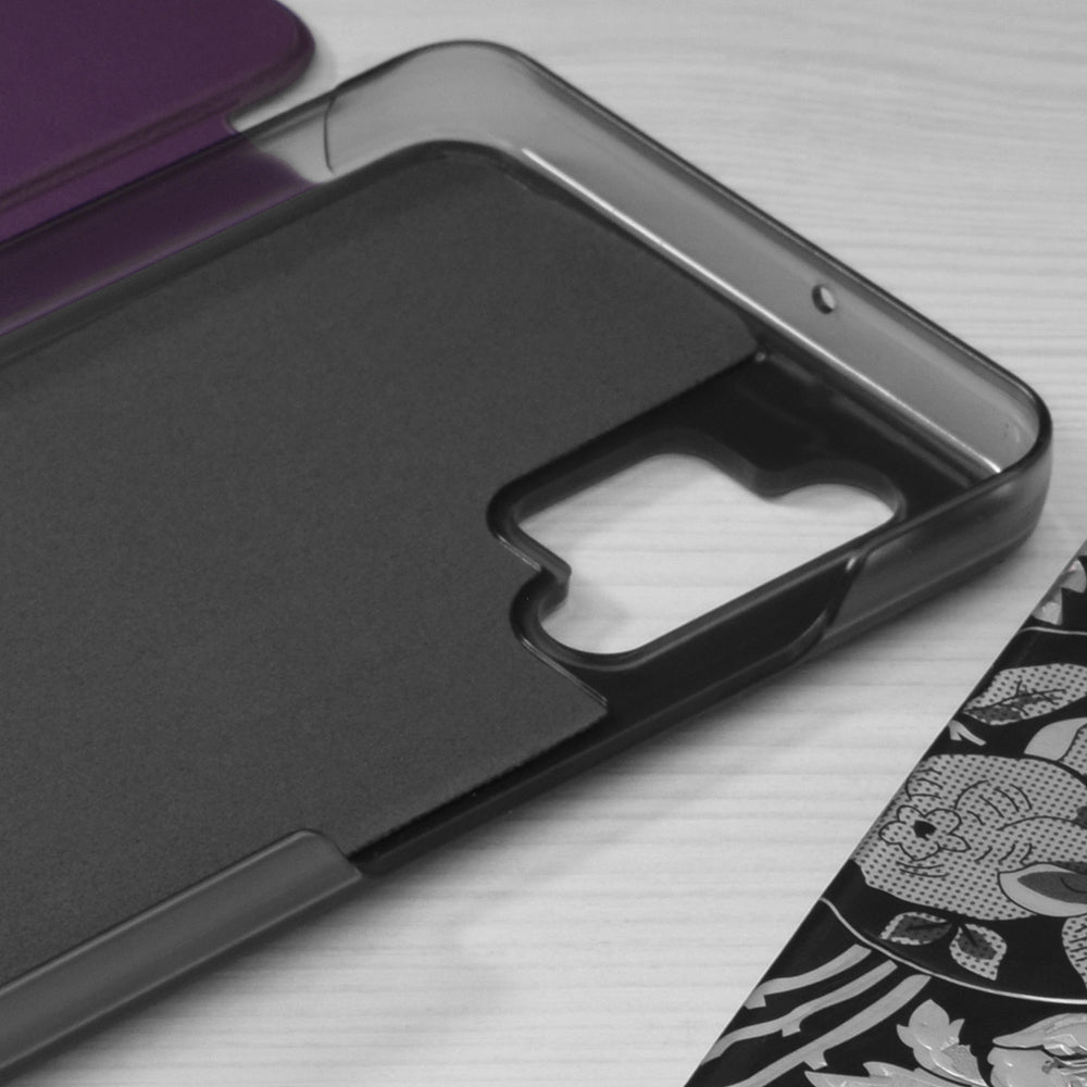 Husa de protectie Techsuit eFold Series compatibila cu Samsung Galaxy A33 5G, acoperire spate, mov