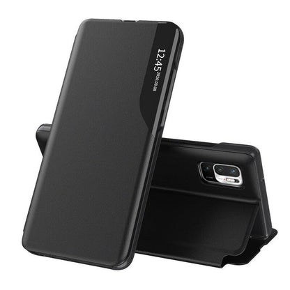 Husa de protectie Techsuit eFold Series compatibila cu Xiaomi Redmi Note 10 5G, acoperire spate, negru