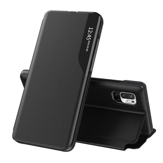 Husa de protectie Techsuit eFold Series compatibila cu Xiaomi Redmi Note 10 5G, acoperire spate, negru