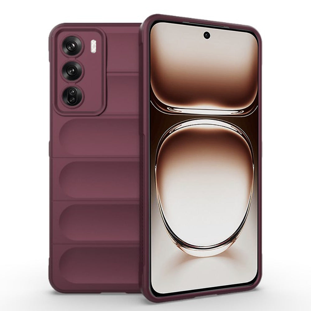 Husa de protectie Techsuit Magic Shield compatibila cu Oppo Reno12, acoperire spate, visiniu