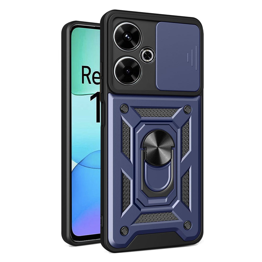 Husa de protectie Techsuit CamShield Series compatibila cu Xiaomi Redmi Poco M6 4G, acoperire spate, albastru