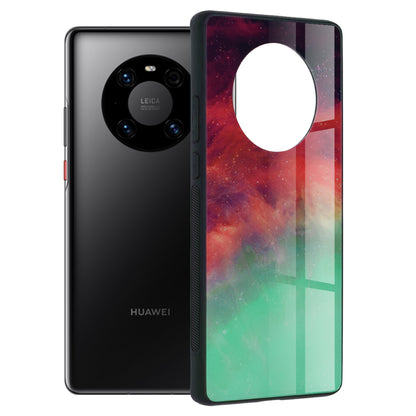 Husa de protectie Techsuit Glaze Series compatibila cu Huawei Mate 40 Pro, acoperire spate, Fiery Ocean