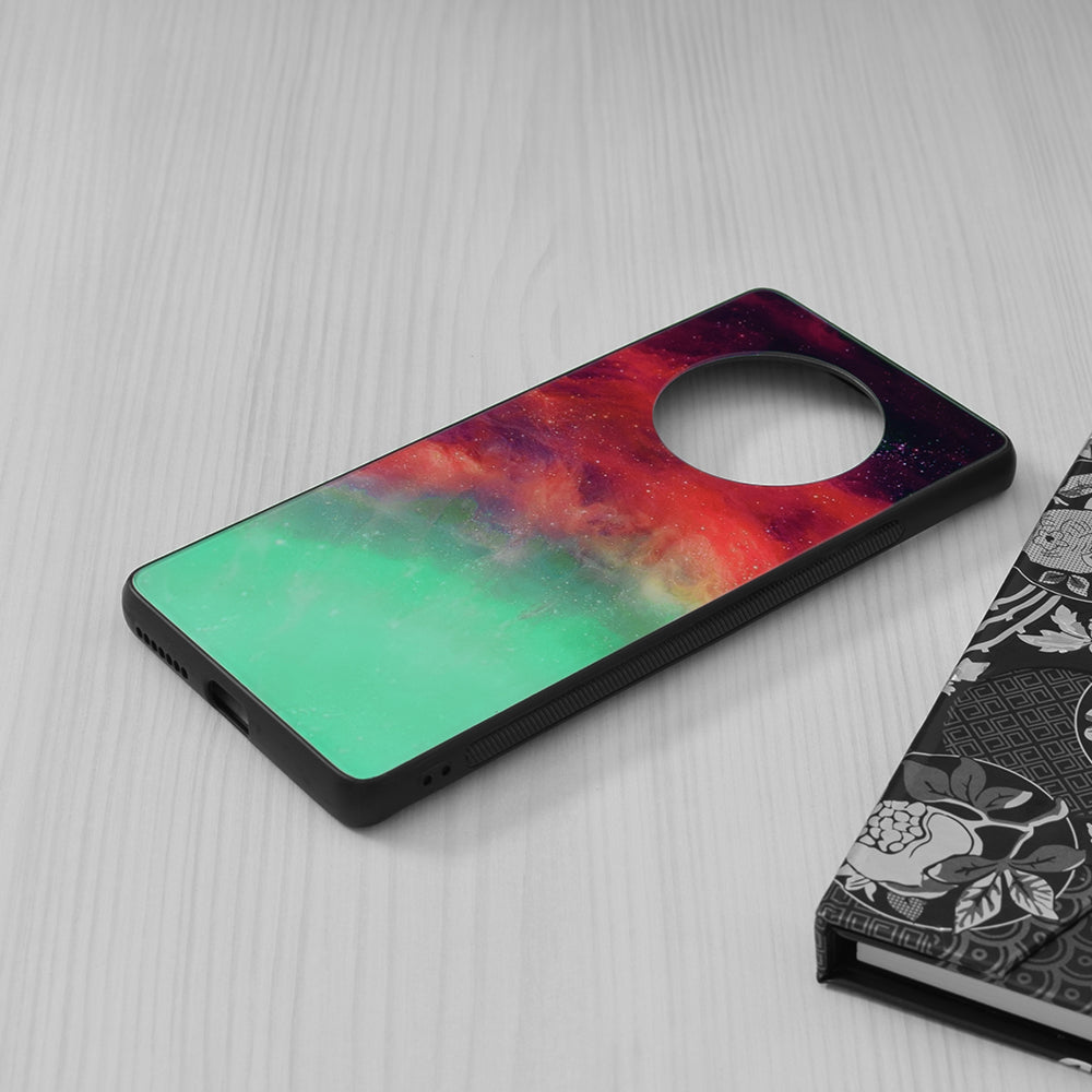 Husa de protectie Techsuit Glaze Series compatibila cu Huawei Mate 40 Pro, acoperire spate, Fiery Ocean