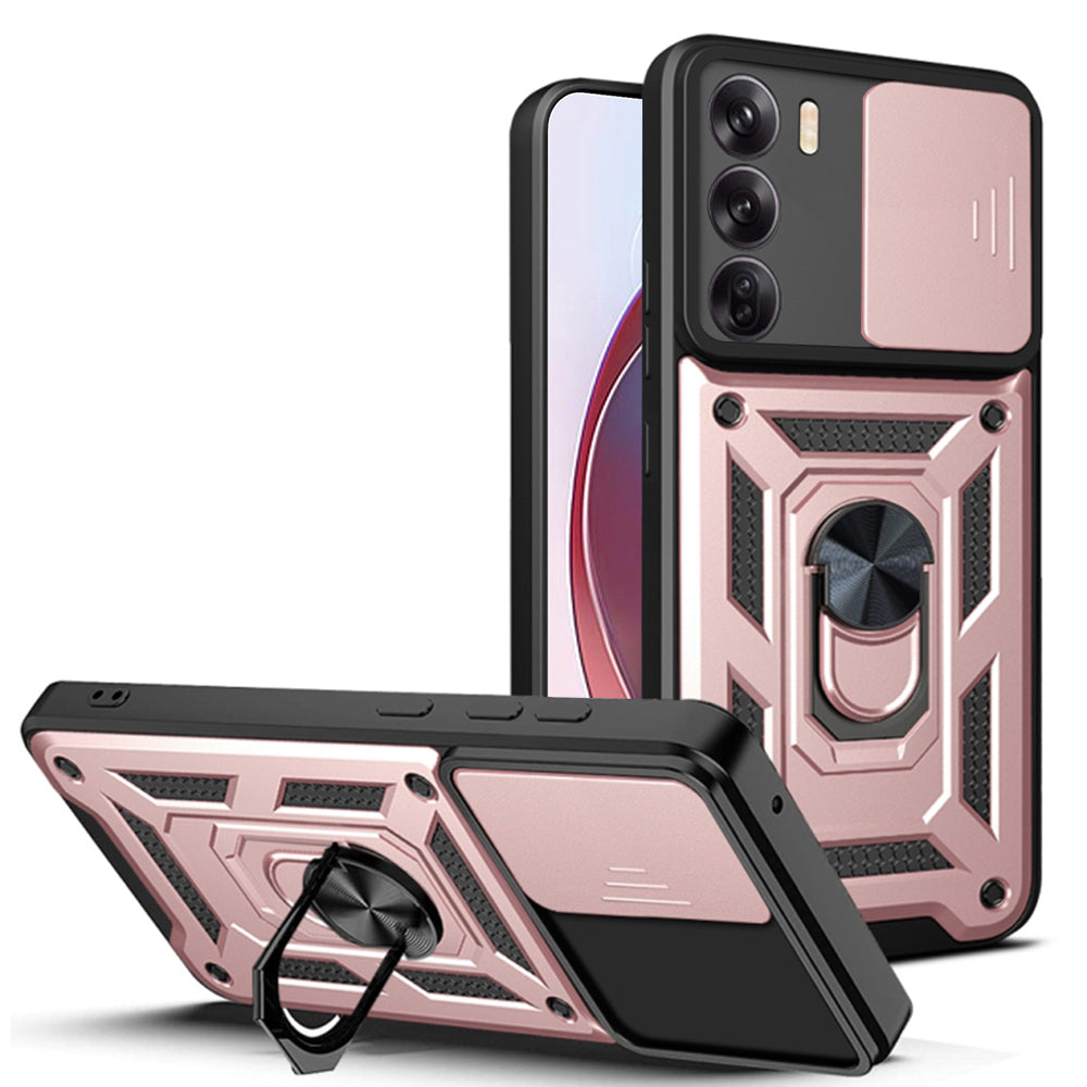 Husa de protectie Techsuit CamShield Series compatibila cu Oppo Reno12 Pro, acoperire spate, rose gold